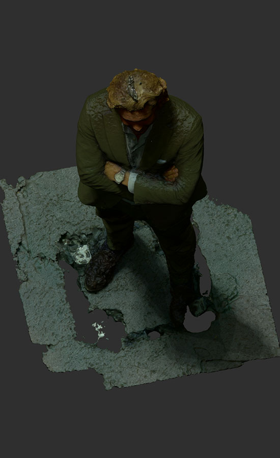 Roh-Scan Thumbnail farbig von oben
